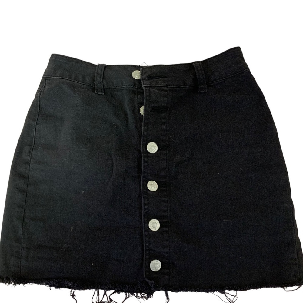 Black jean skirt from Pacsun